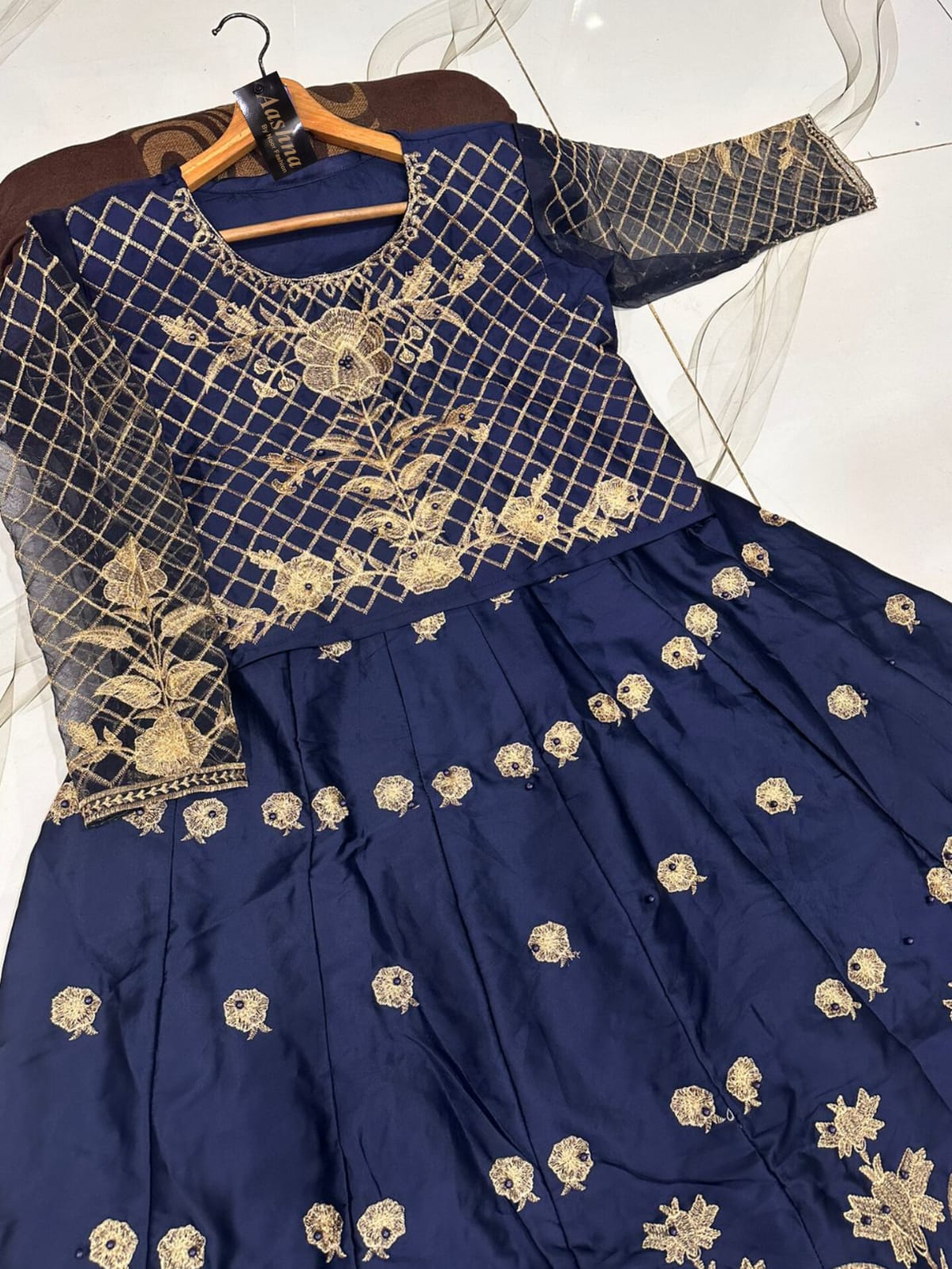 2-Piece Long Flare Skirt