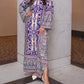2-Piece Long Printed Kaftan