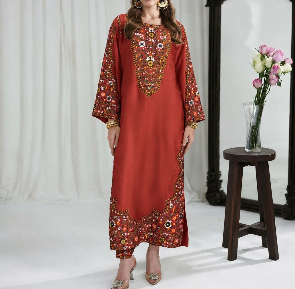 2-Piece Long Printed