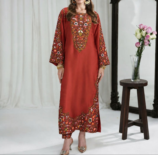 2-Piece Long Printed