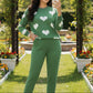 2-Piece Printed Fleece Tracksuit