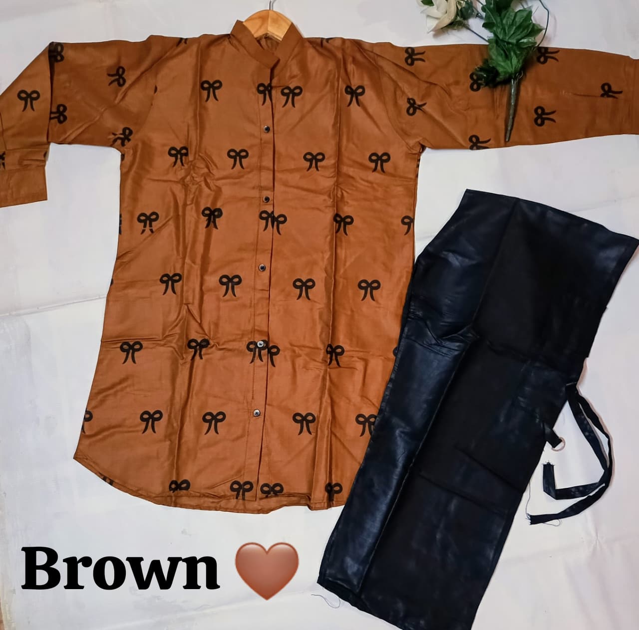 2-Piece Printed Top