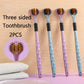 2-Piece Triple Sides Toothbrush