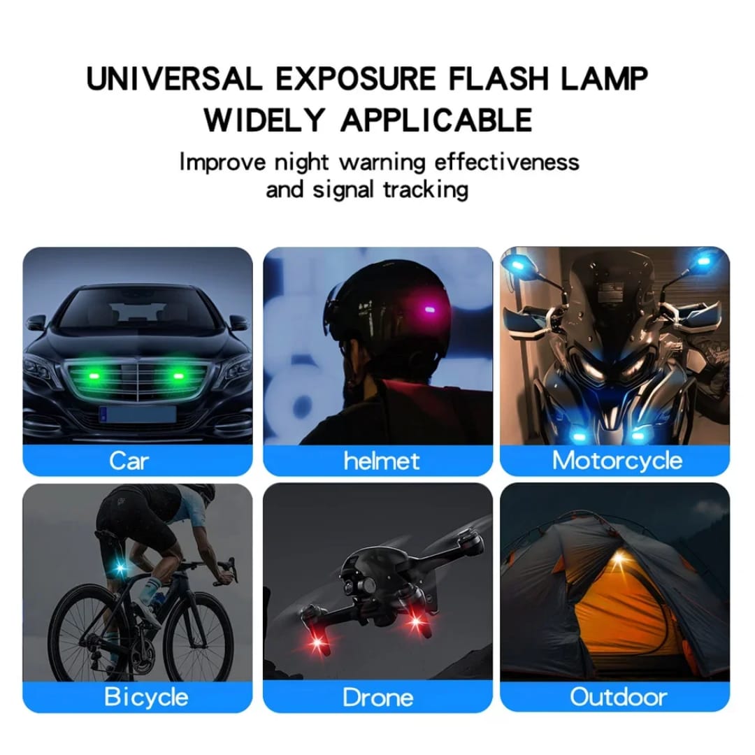 2-Piece Wireless LED Strobe Lights