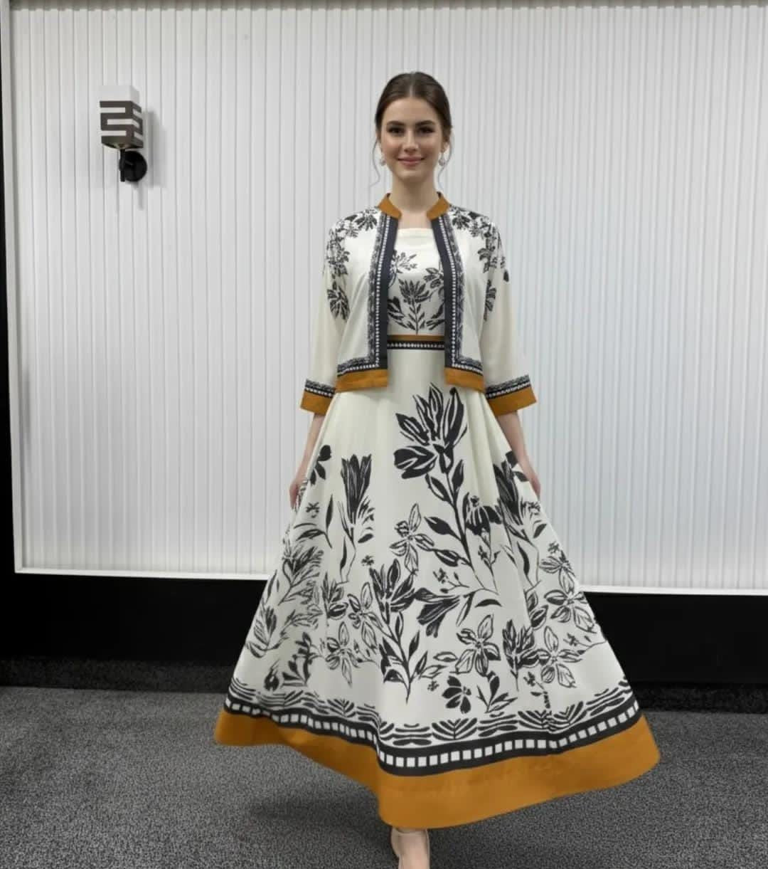 2-Piece Printed Frock