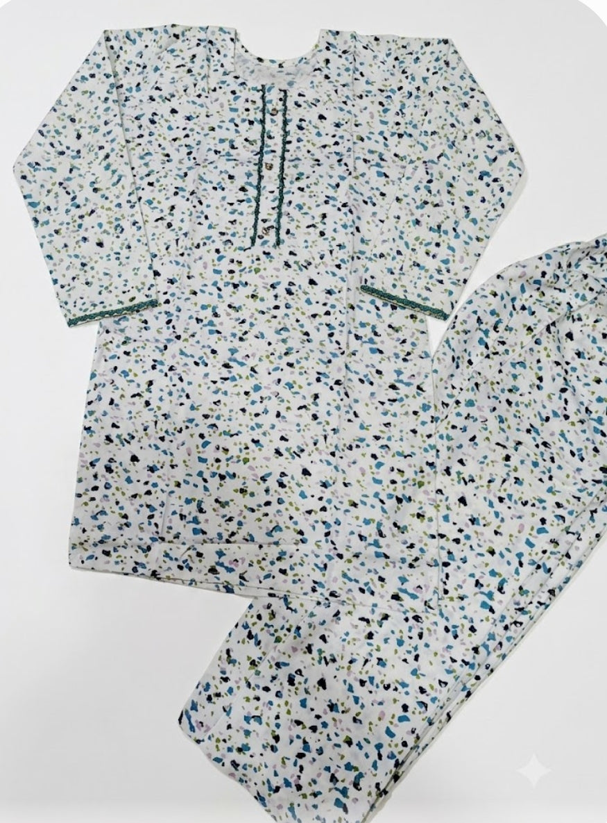 Printed 2-Piece Suit