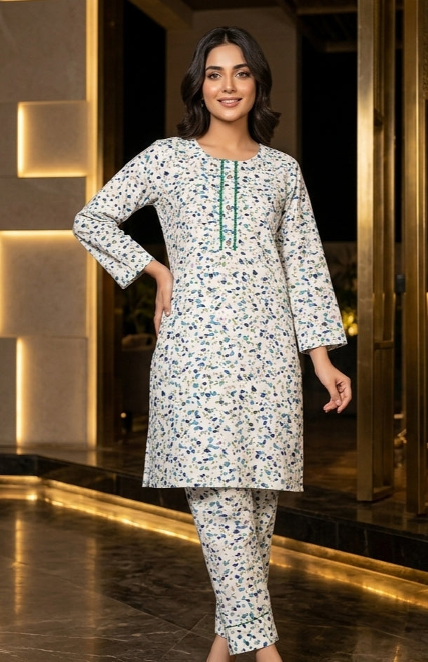 Printed 2-Piece Suit