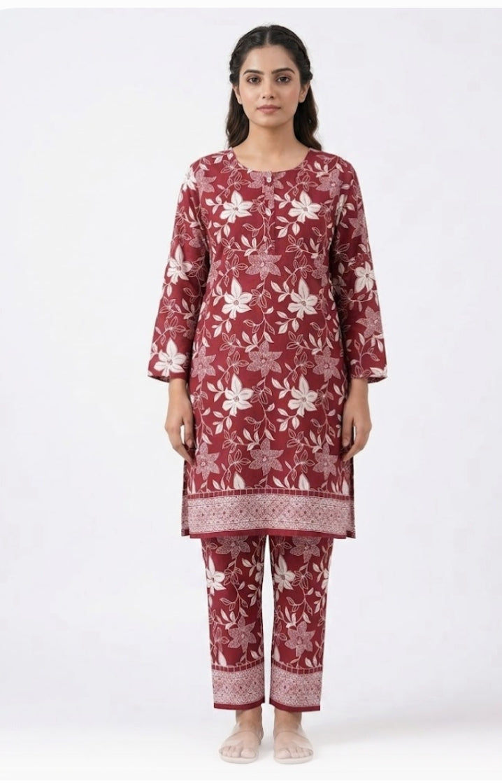 Printed 2-Piece Suit