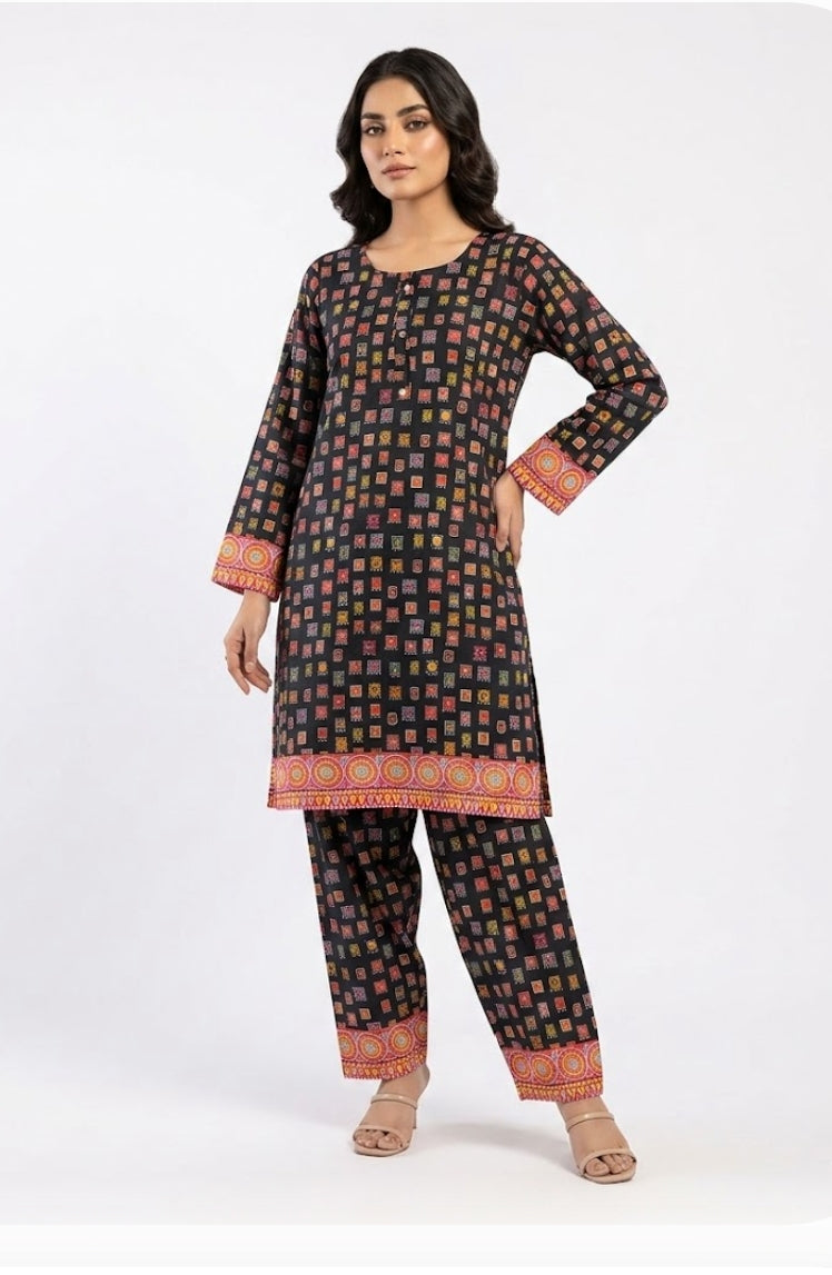 Printed 2-Piece Suit