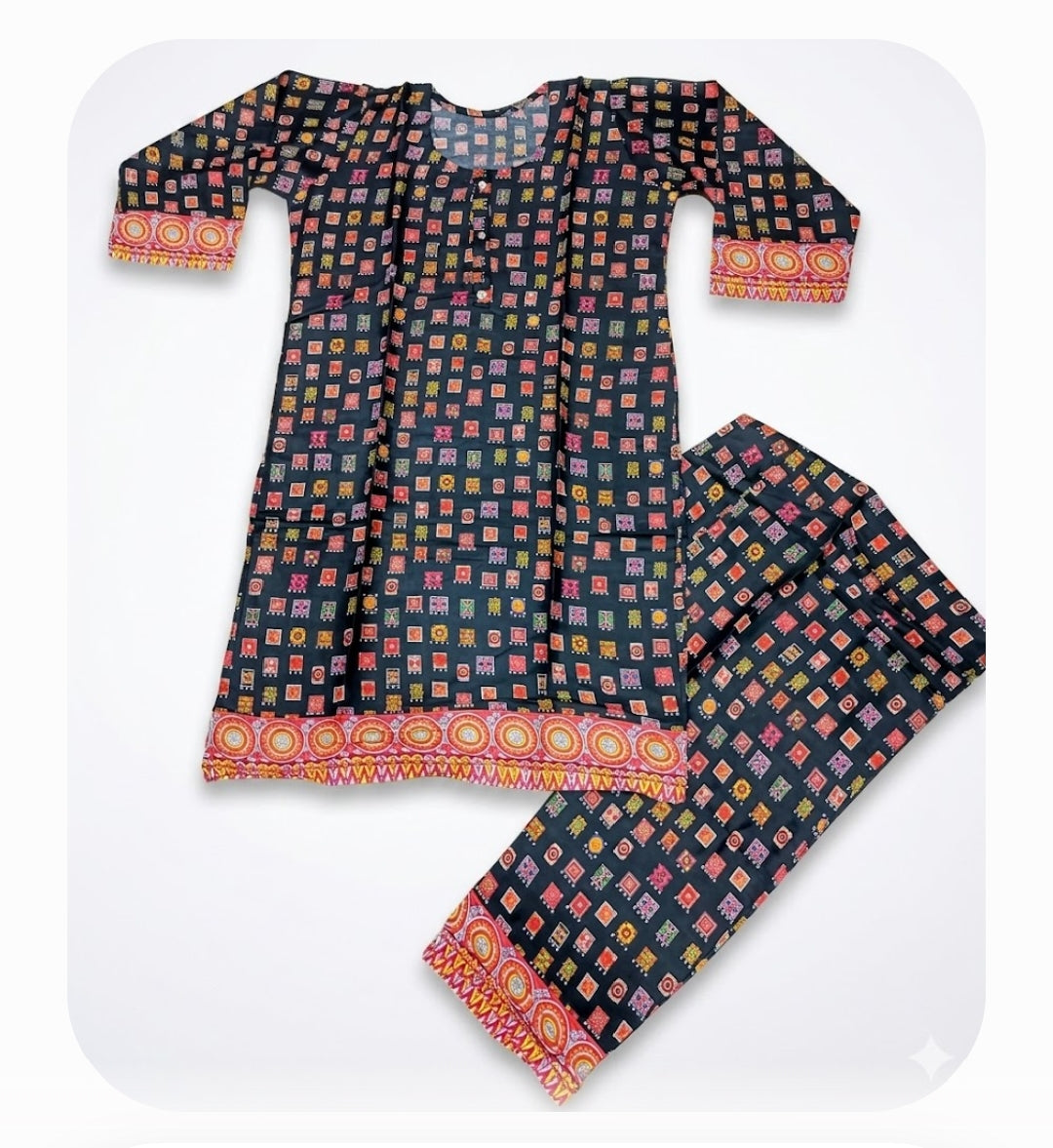 Printed 2-Piece Suit