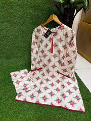 2 PCs Printed Suit