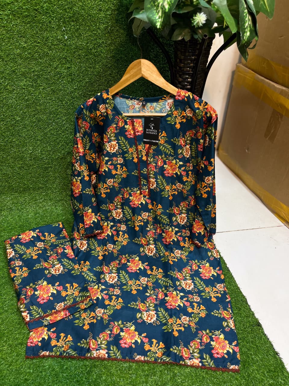 2 PCs Printed Suit