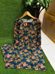 2 PCs Printed Suit