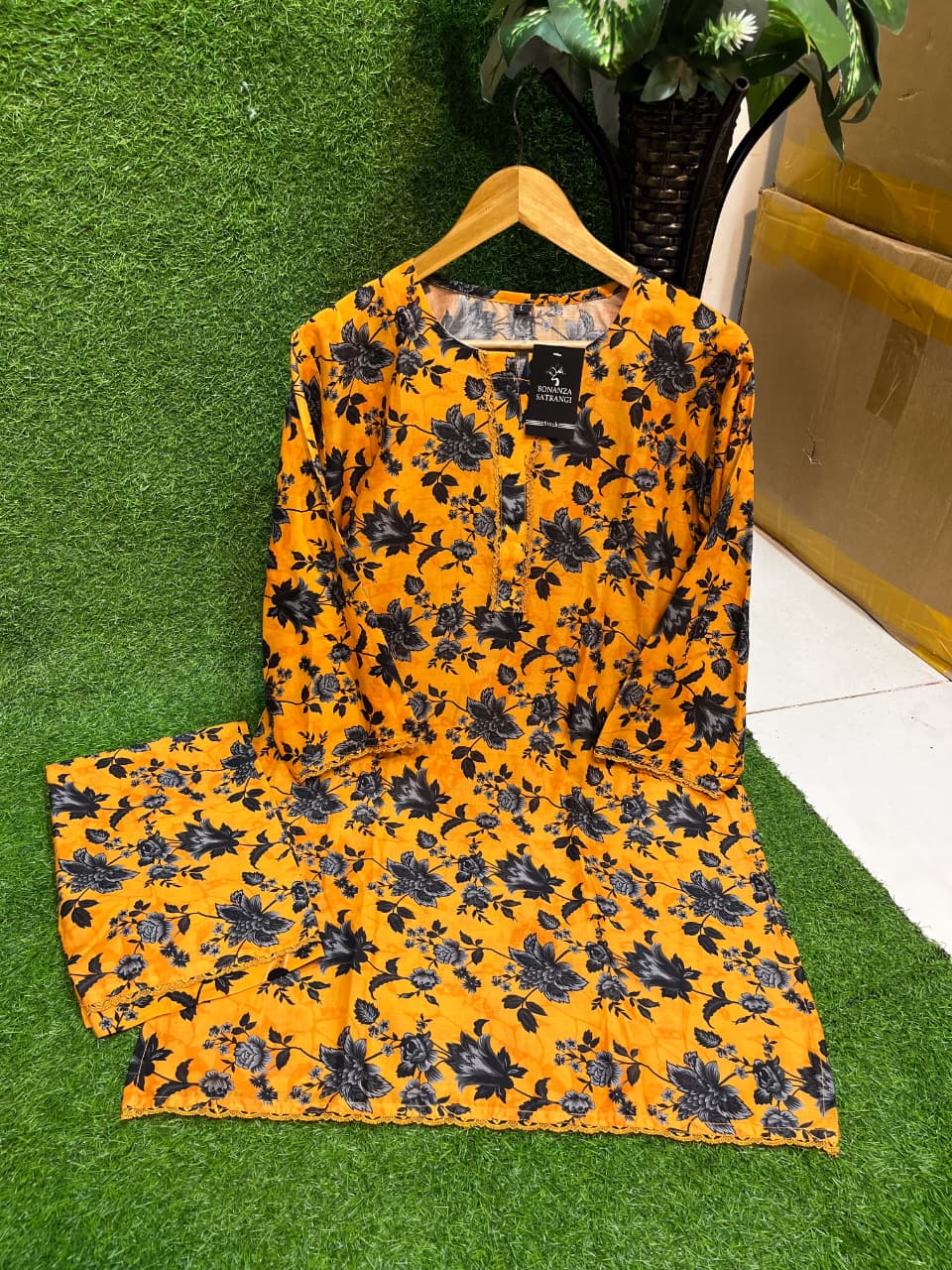 2 PCs Printed Suit