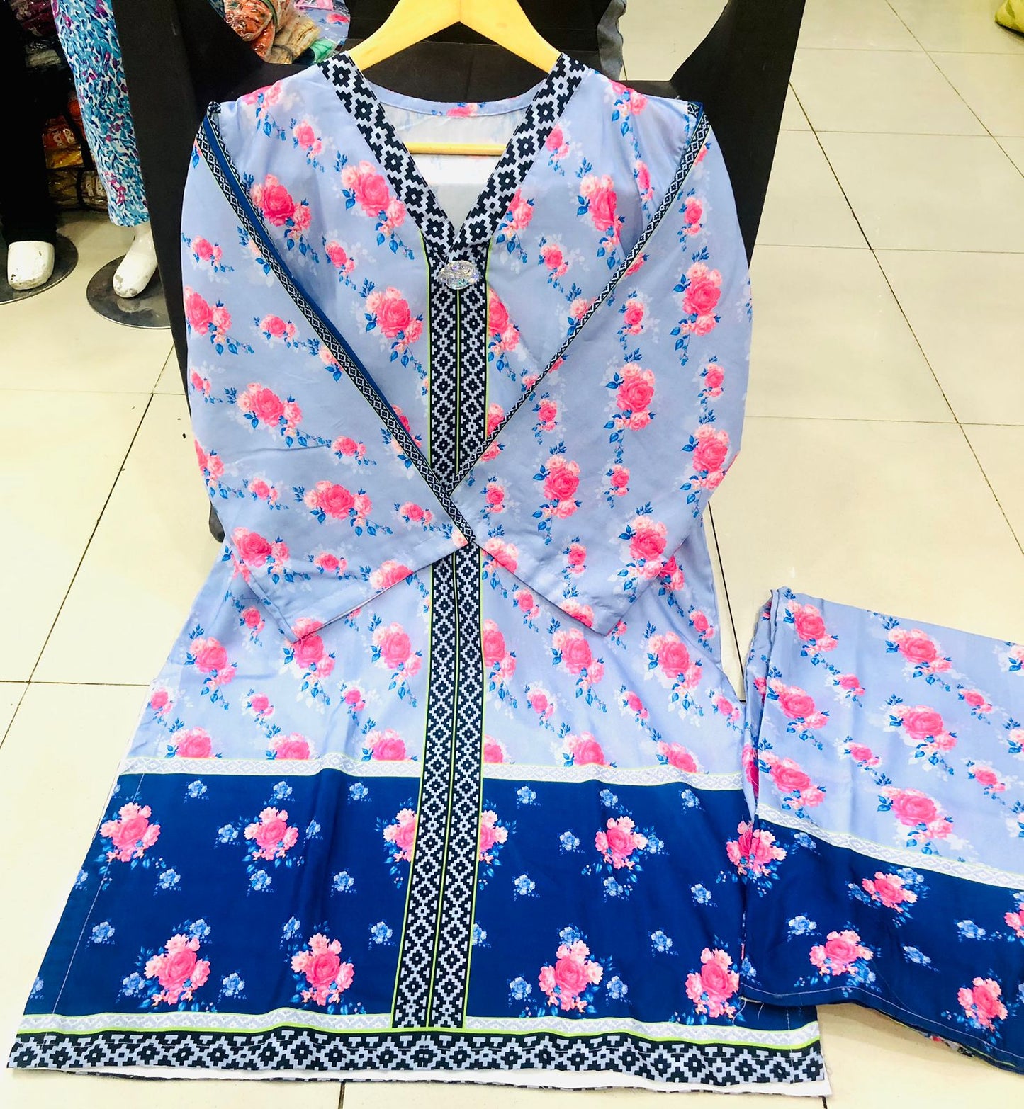 2Pc Digital Print Suit