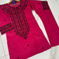 2Pc Embroidered Suit