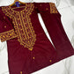 2Pc Embroidered Suit
