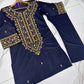 2Pc Embroidered Suit