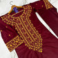 2Pc Embroidered Suit