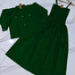 2 Pc Gazzer Romper Frock