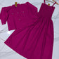 2 Pc Gazzer Romper Frock