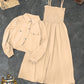 2 Pc Gazzer Romper Frock