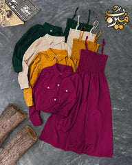 2 Pc Gazzer Romper Frock