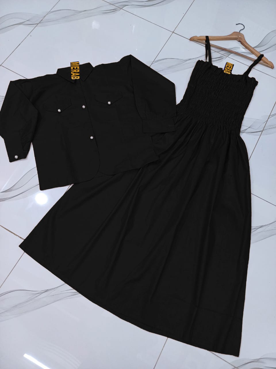 2 Pc Gazzer Romper Frock