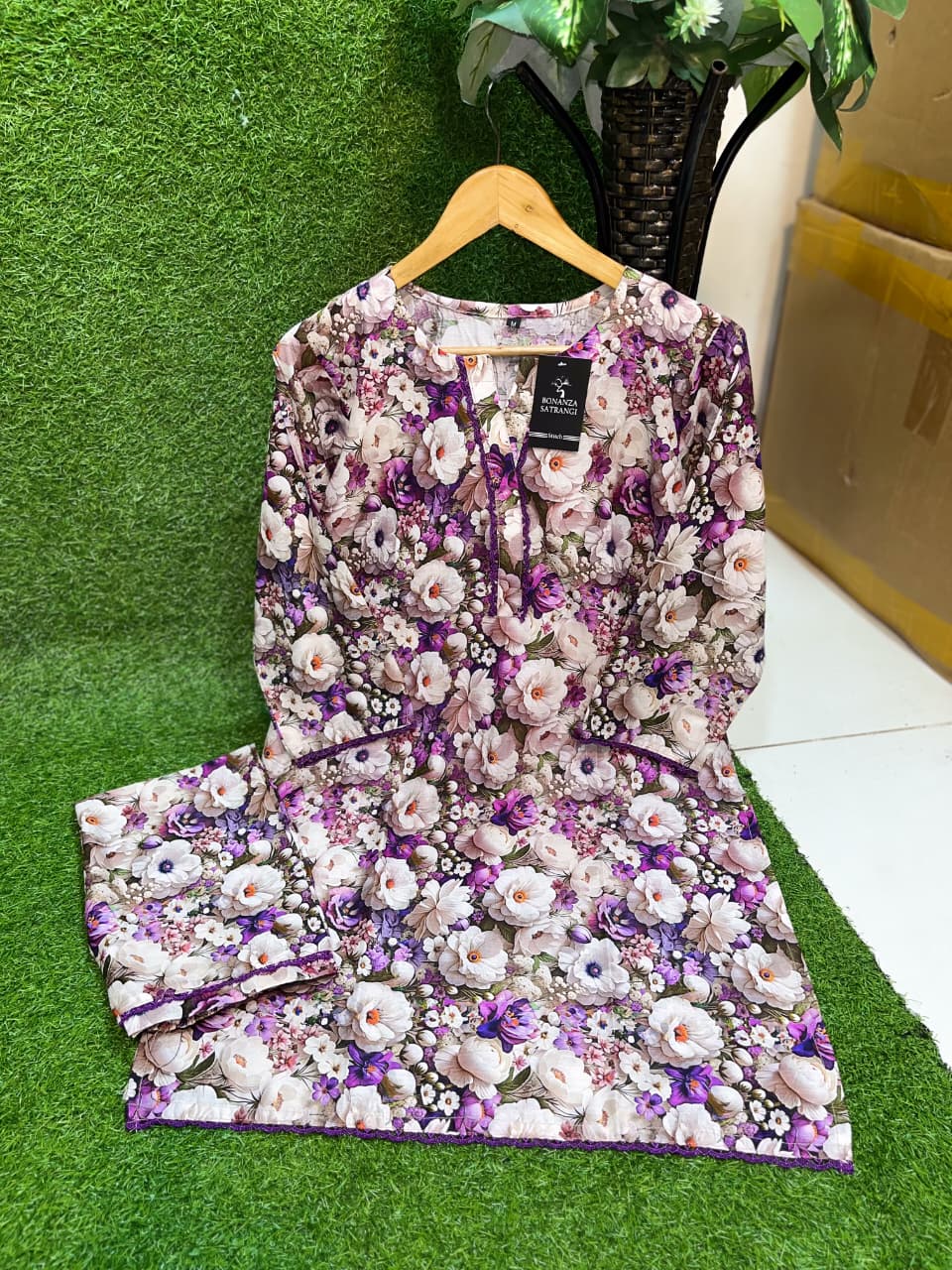 2Pc Printed Lawn Suit