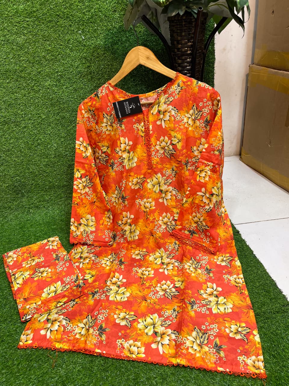 2Pc Printed Lawn Suit