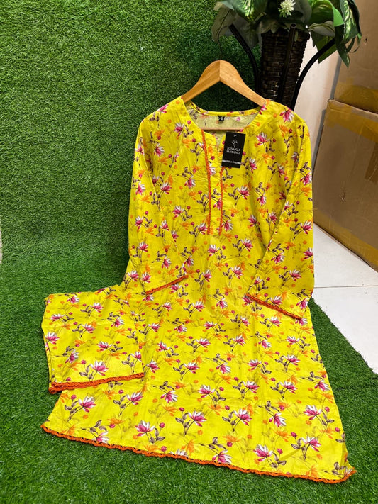2Pc Printed Lawn Suit