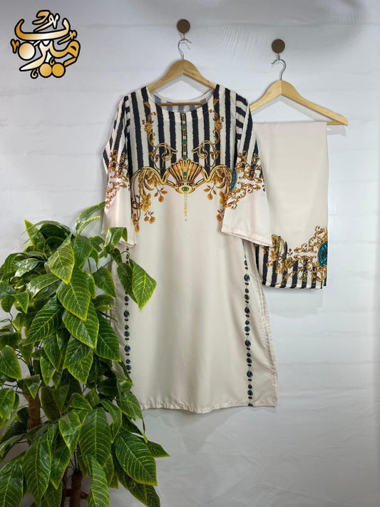 2Pc Printed Suit