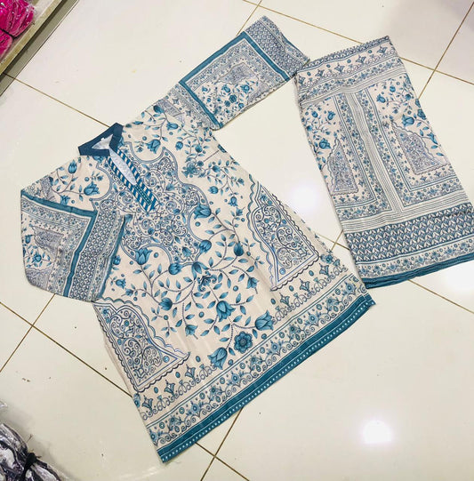 2Pc Printed Suit