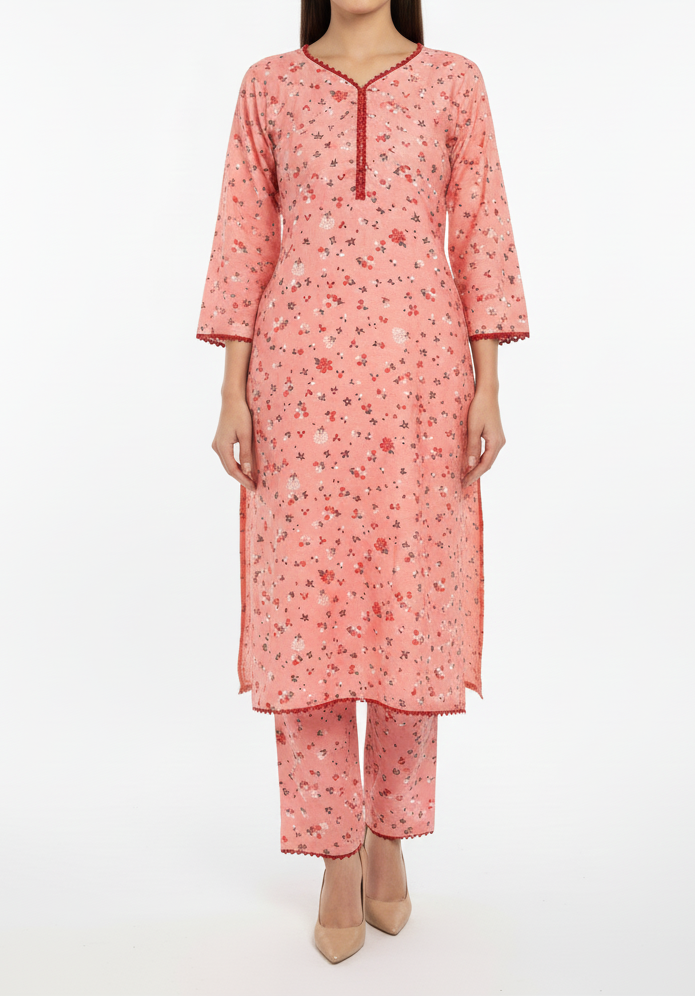 2Pc Printed Lawn Suit