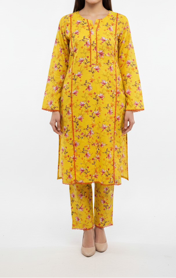 2Pc Printed Lawn Suit