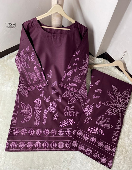 2 Pcs  Block Print