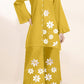 2Pcs Flower Embroidered Suit