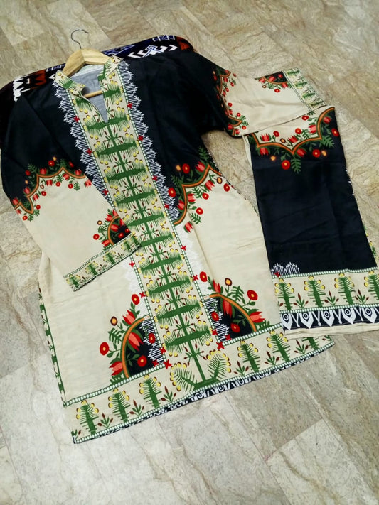 2Pcs Printed Cord Set