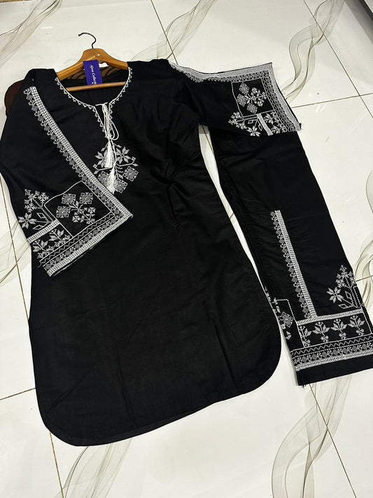 2Pcs Soft Cotton Suit