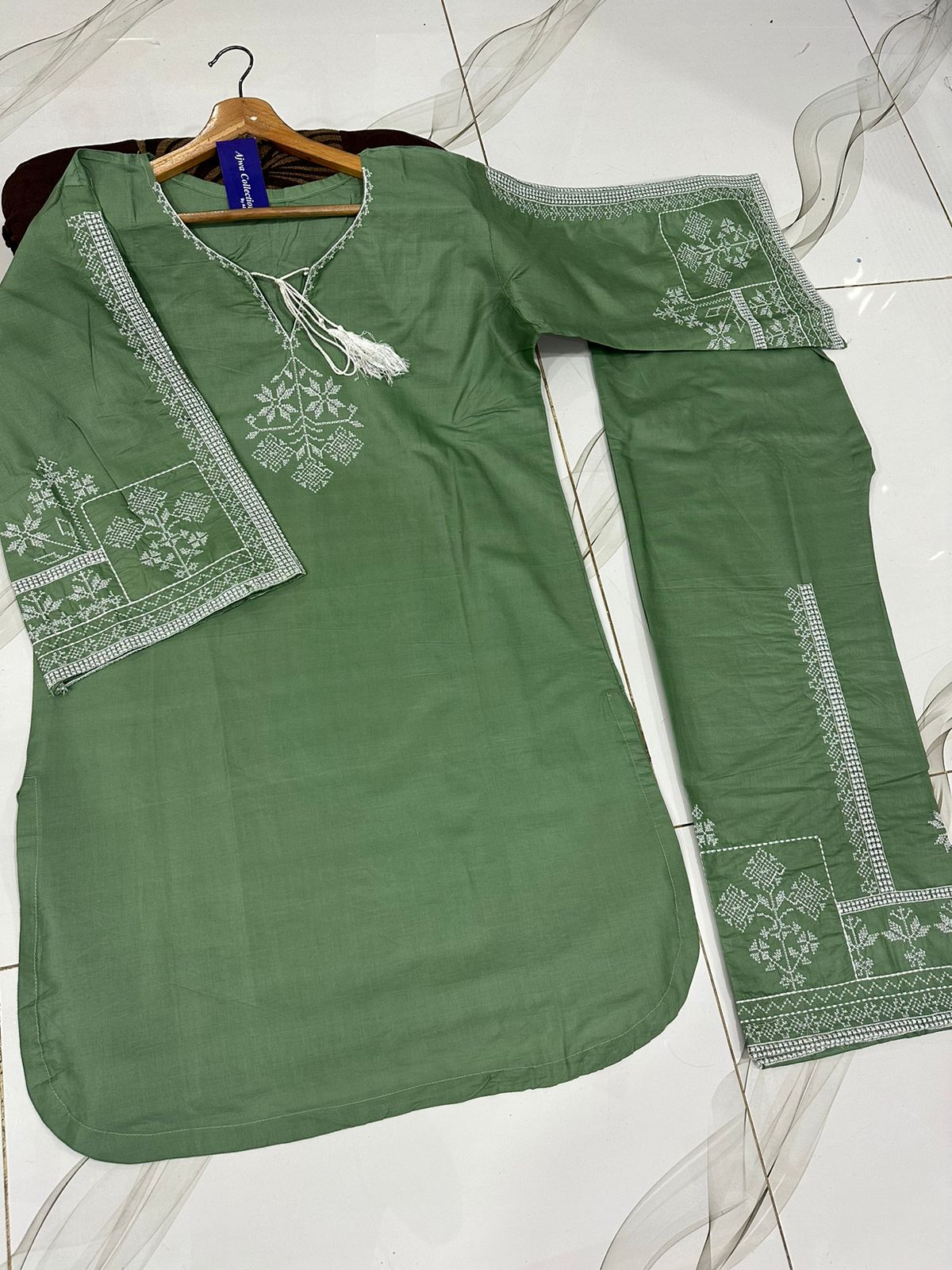2Pcs Soft Cotton Suit