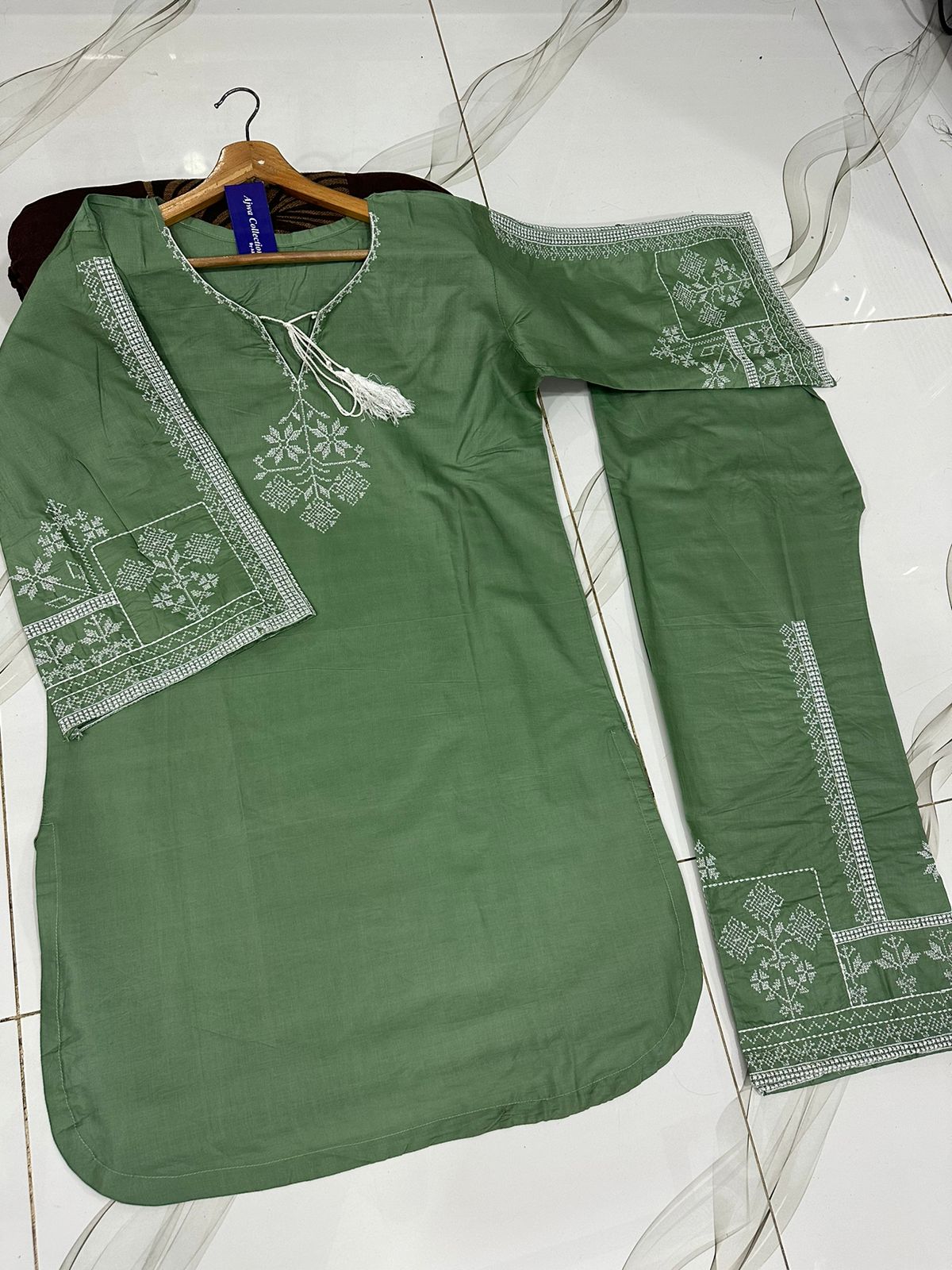 2Pcs Soft Cotton Suit
