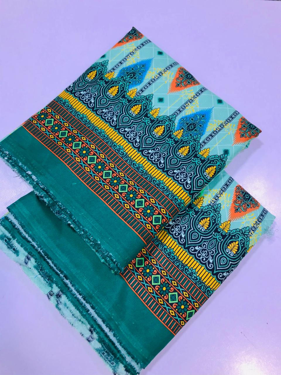 2Pcs Unstitched Suit