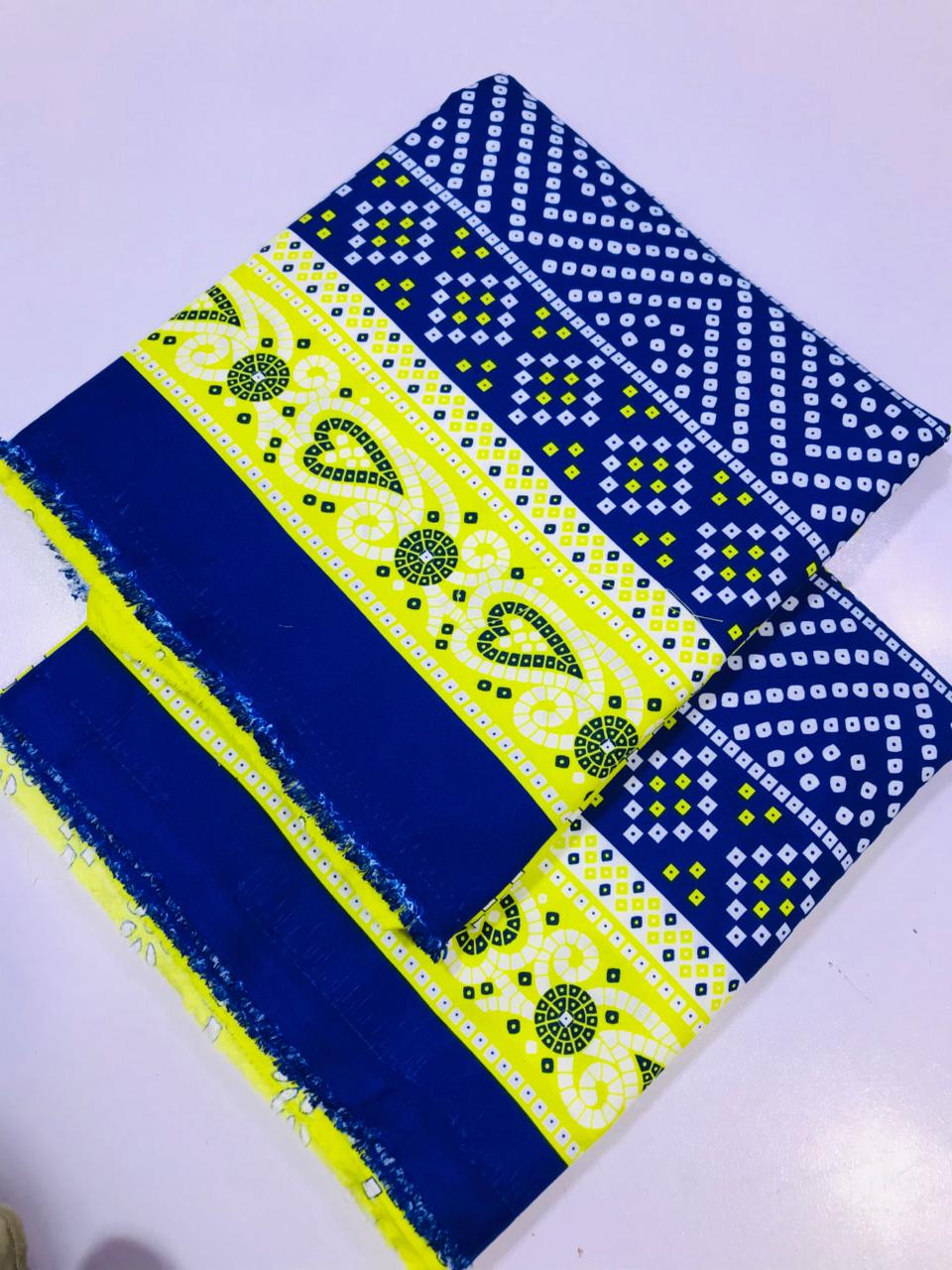 2Pcs Unstitched Suit