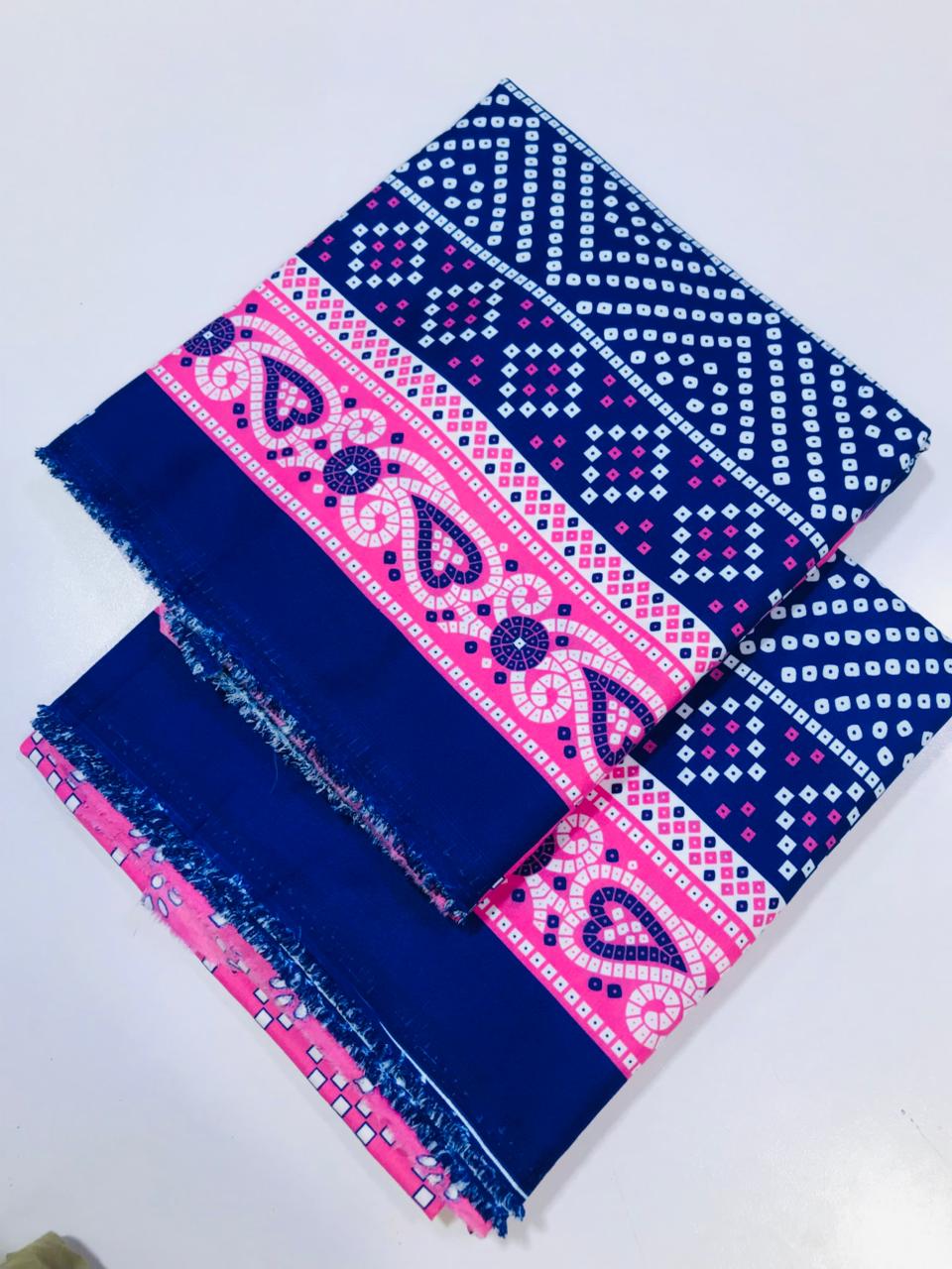 2Pcs Unstitched Suit