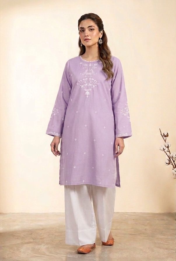 2 Piece Embroidered Kurti