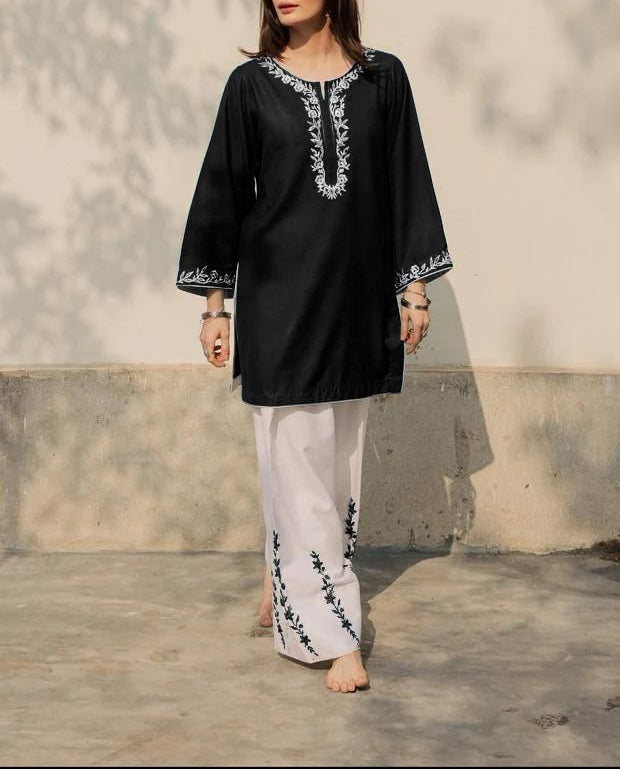 2 Piece Embroidered Suit