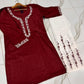 2 Piece Embroidered Suit