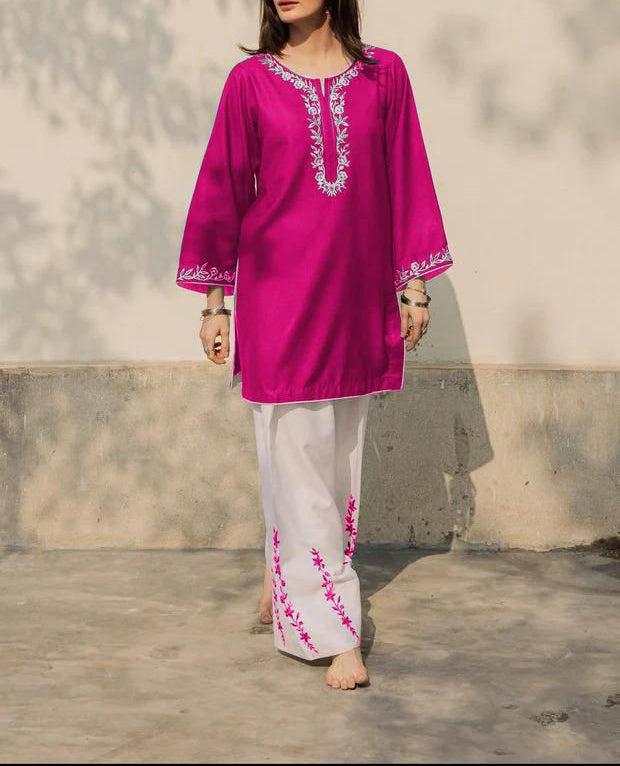2 Piece Embroidered Suit