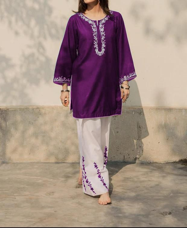 2 Piece Embroidered Suit