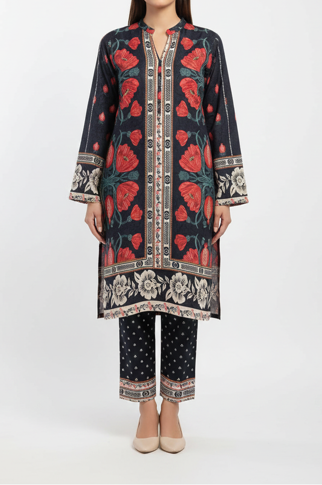 2 Pcs Digital Printed Suit